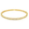 Roberto Coin 18k Rose Gold Symphony Princess Diamond Hinged Bracelet