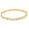 Roberto Coin 18k Rose Gold Symphony Princess Diamond Hinged Bracelet