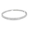 Roberto Coin 18k White Gold Symphony Princess Diamond Hinged Bracelet