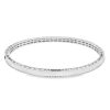Roberto Coin 18k White Gold Symphony Princess Diamond Hinged Bracelet