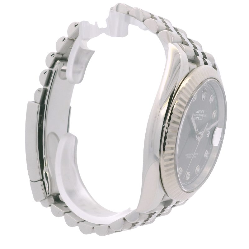 Rolex 126334 Datejust Stainless Steel Rhodium Diamond Dial 41mm Watch