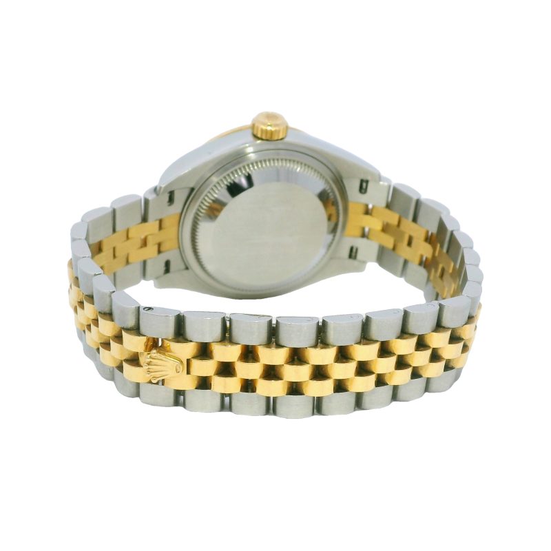 Rolex 279383RBR Datejust Two-Tone Lavender Tapestry Dial Diamond Bezel Watch