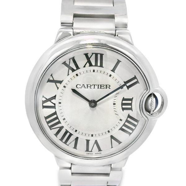 Cartier Ballon Bleu 36mm White Roman Dial Watch